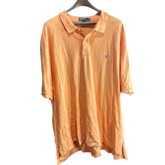 Polo Ralph Lauren Other - Polo Ralph Lauren‎ Mens 4XLT Tall Orange Short Sleeve Golf Polo Shirt